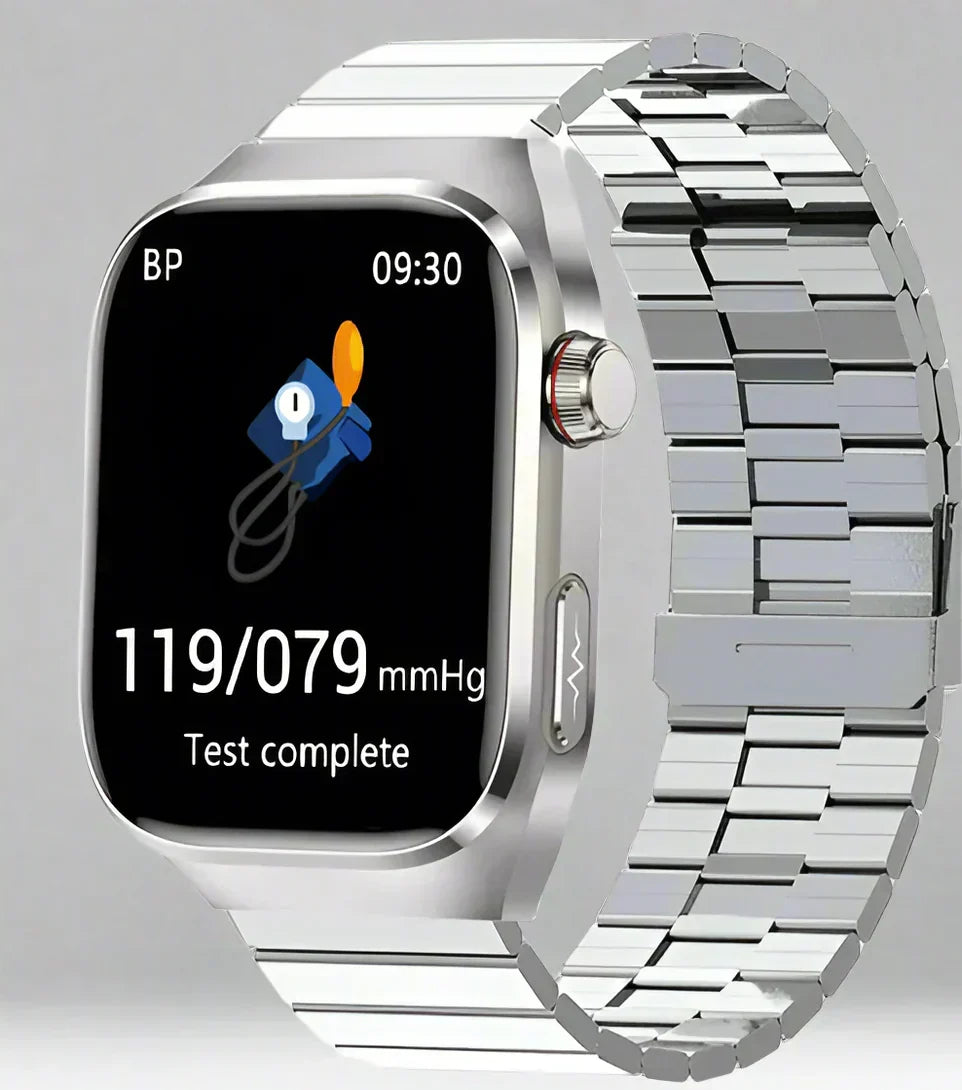 NexaPulse Blood Sugar Watch, ECG, Uric Acid, Bluetooth