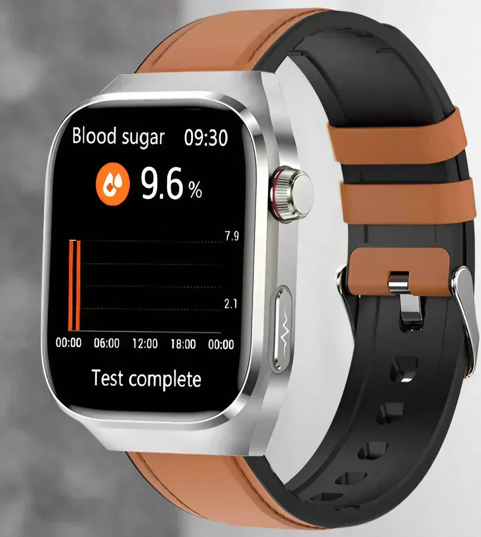 NexaPulse Blood Sugar Watch, ECG, Uric Acid, Bluetooth