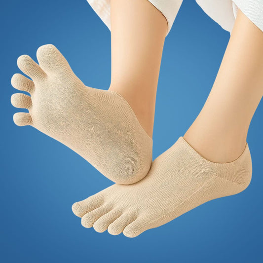 No-Show Toe Socks – Breathable Anti-Slip Mesh – Invisible Low-Cut – Summer Comfort, Blister Prevention & All-Day Freshness