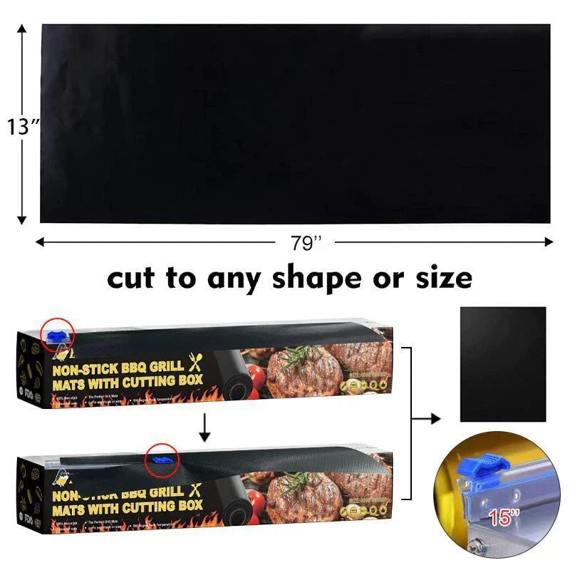 Non-Stick BBQ Grill Mat for Safe and Effective Grilling