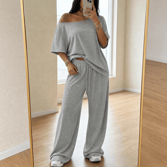 Off-Shoulder Two-Piece Set
