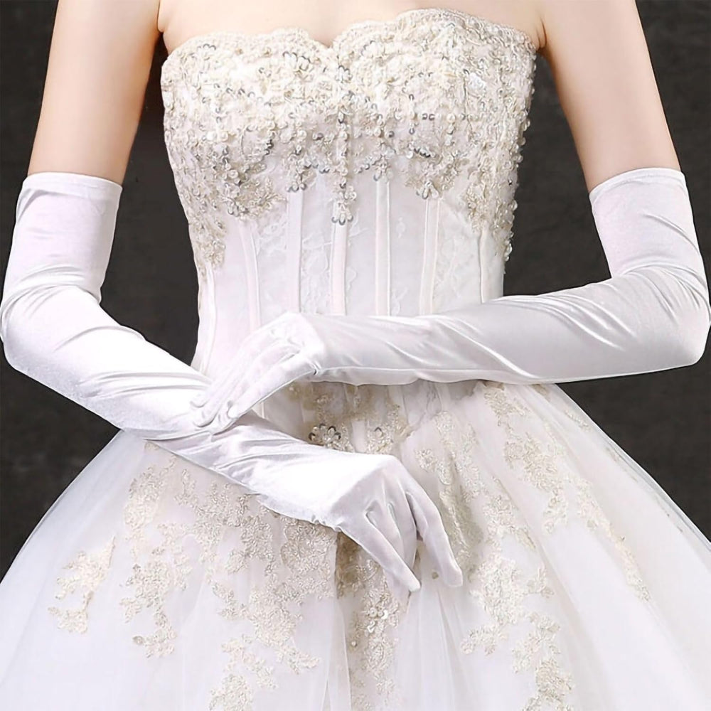 Opera Gloves Long Elbow Length Costume