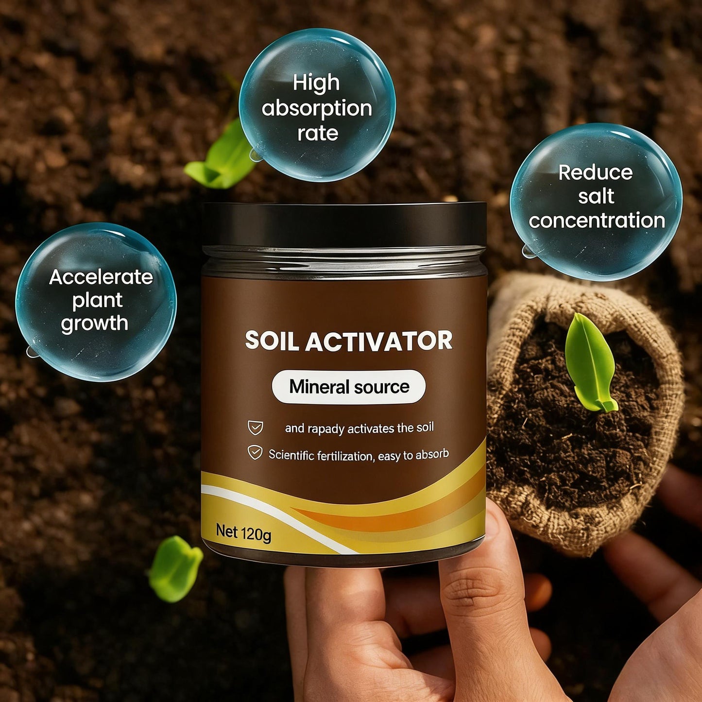 Organic Soil Activator for Robust Plant Growth
