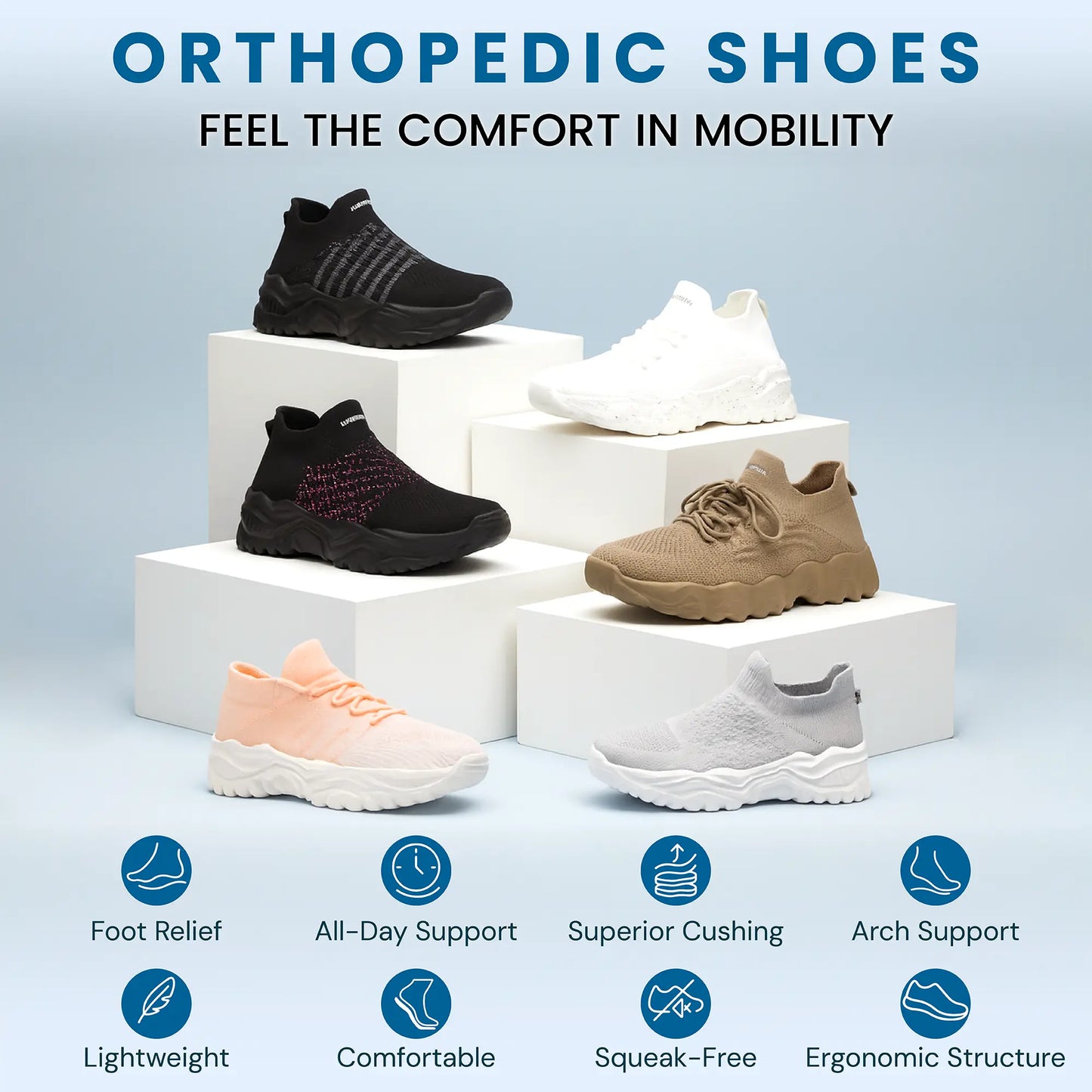 Orthopedic Cloud Slip On Shoes