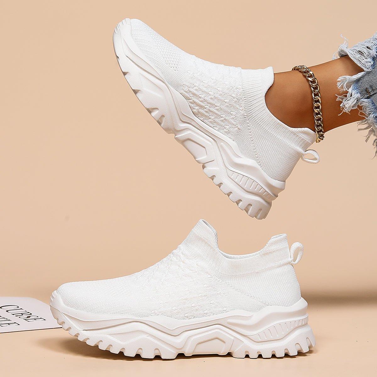 Orthopedic Cloud Slip-On Shoes - All White Comfort
