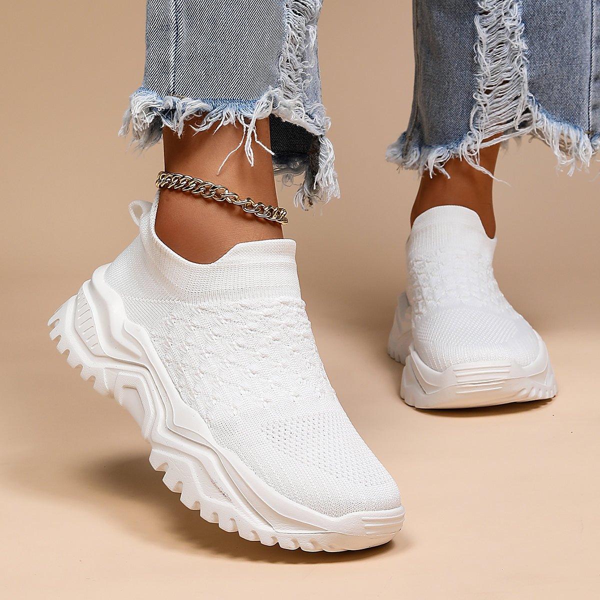 Orthopedic Cloud Slip-On Shoes - All White Comfort
