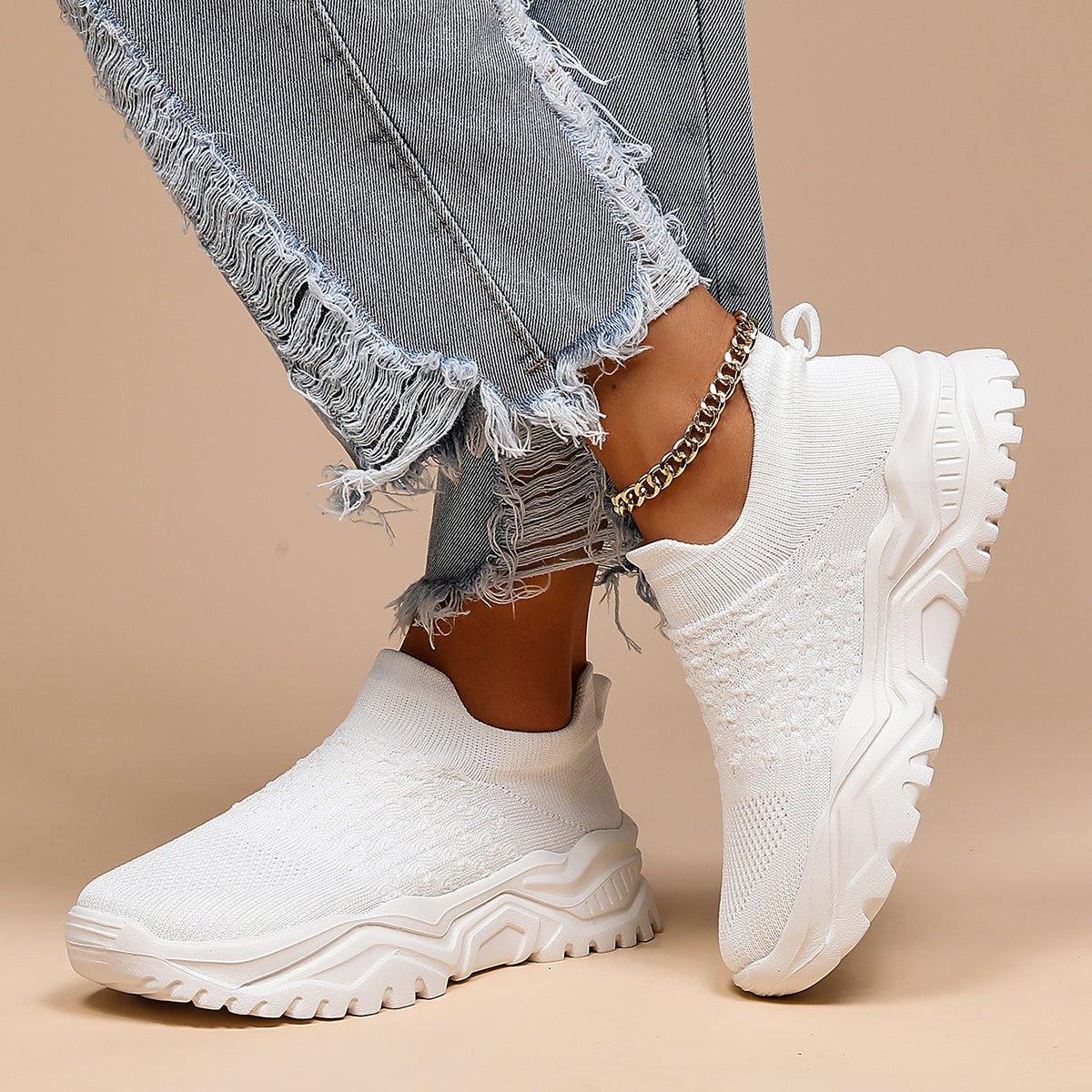 Orthopedic Cloud Slip-On Shoes - All White Comfort