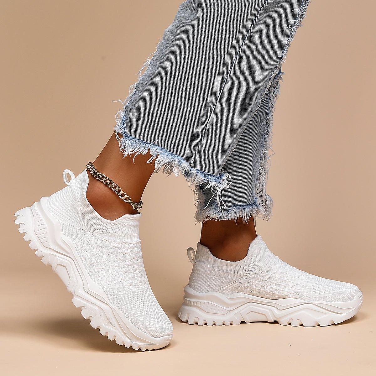 Orthopedic Cloud Slip-On Shoes - All White Comfort