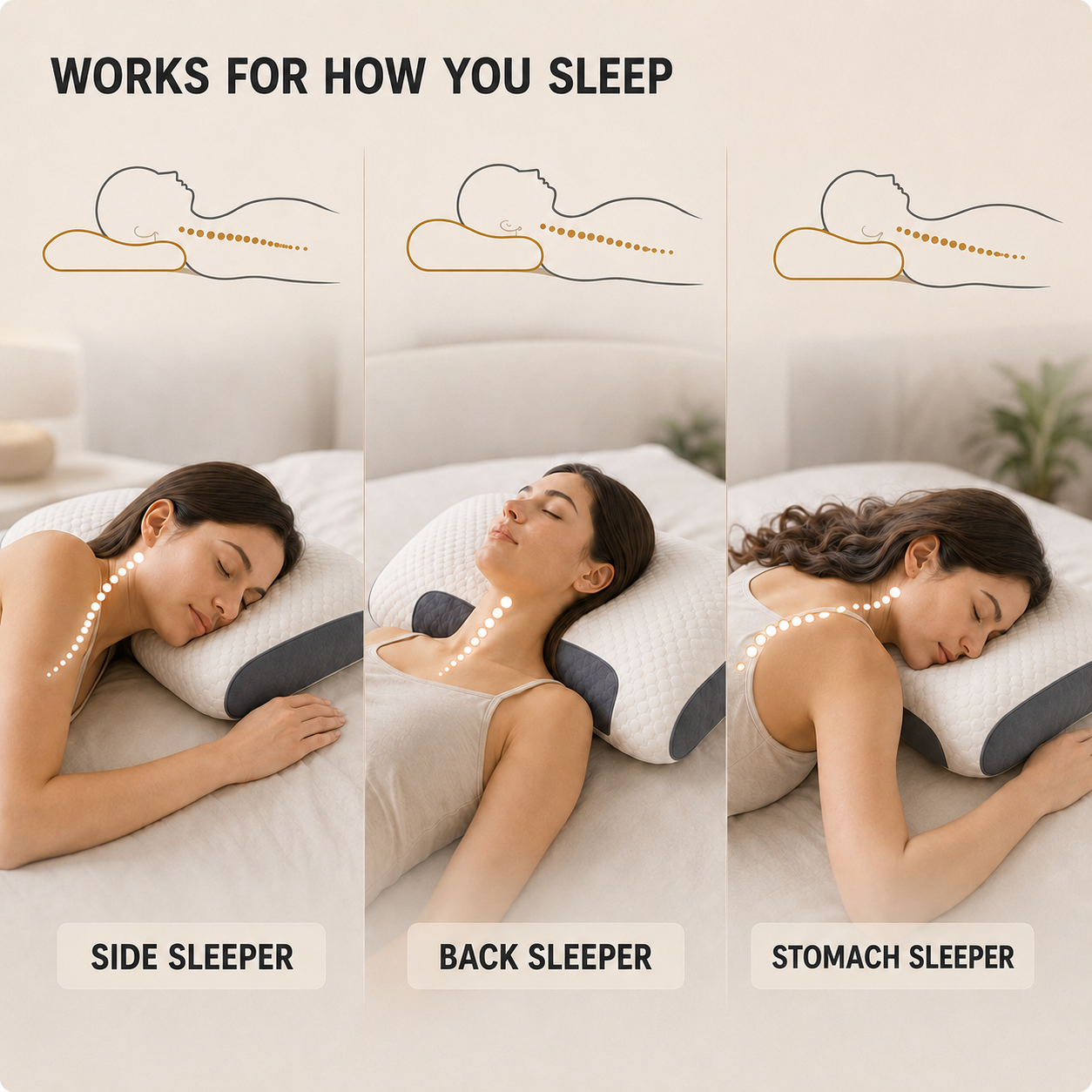 Orthopedic Contour Neck Pillow