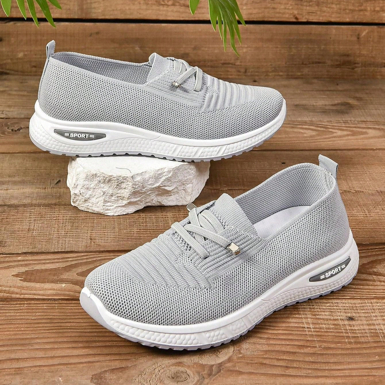 Orthopedic sports shoes with enhanced arch support and cushioning – breathable slip-on design