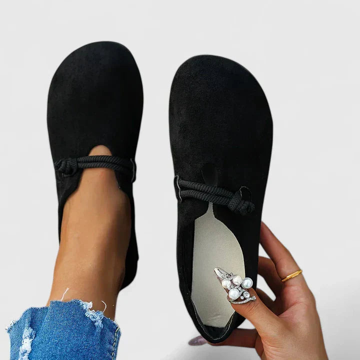 Orthopedic Women's Loafers with Rope Detail
