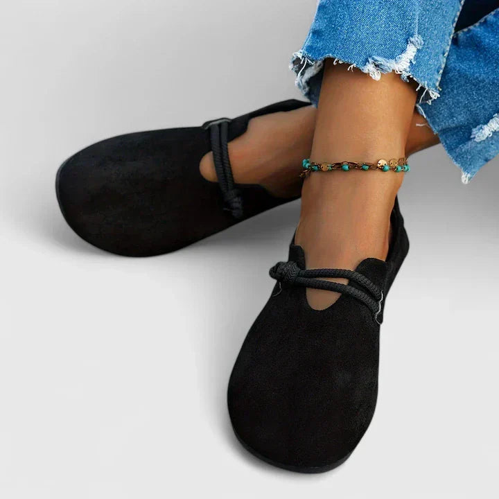 Orthopedic Women's Loafers with Rope Detail