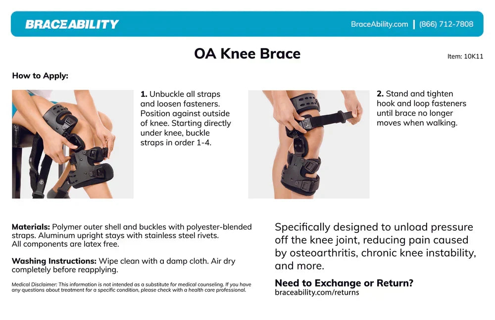Osteoarthritis Unloader Knee Brace