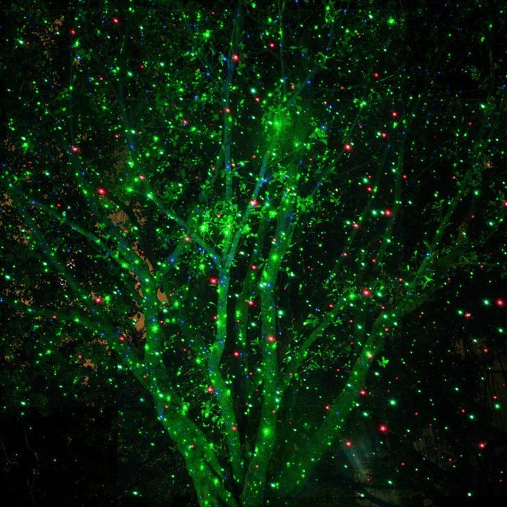 Outdoor Christmas Projector with Moving Patterns, Weatherproof, Coverage up to 280 m²