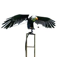 Outdoor Garden Decoration: Eagle and Owls in Metal