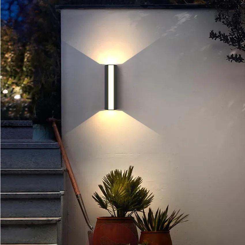 Outdoor Light LED Outdoor Wall Light Tube Minimalist