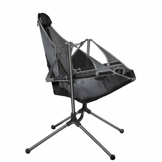 Outdoor Portable Folding Rocking Chair with Pillow for Camping & Fishing