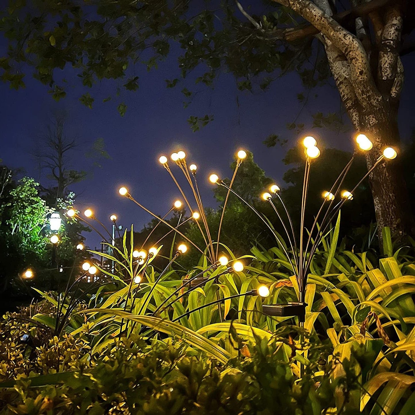 Outdoor Solar Firefly Garden Lights - IP65 Waterproof