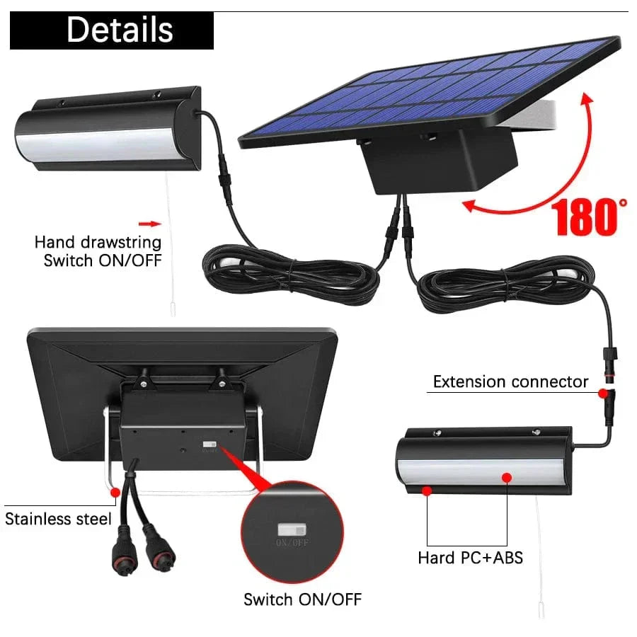 Outdoor Solar Pendant LED Light with Dual or Single Options