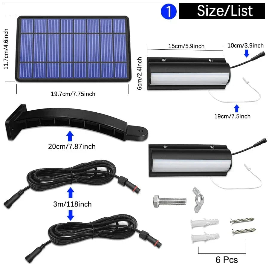 Outdoor Solar Pendant LED Light with Dual or Single Options