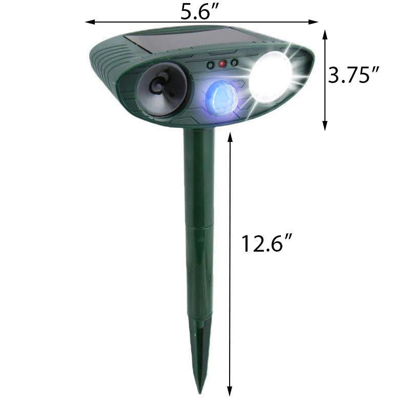 Outdoor Solar Ultrasonic Cat Repeller for Gardens