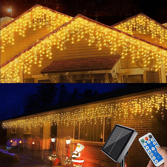 Outdoor String Lights Waterfall Effect - IP44 Waterproof