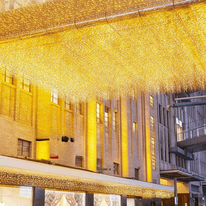 Outdoor String Lights Waterfall Effect - IP44 Waterproof