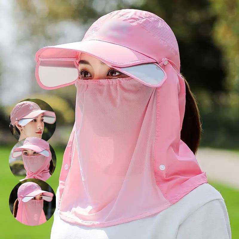 Outdoor UPF 50+ Sun Protection Hat with Neck Flap