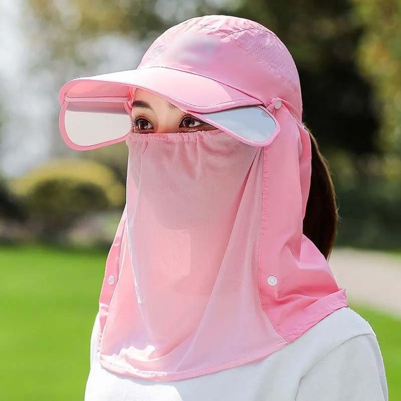 Outdoor UPF 50+ Sun Protection Hat with Neck Flap
