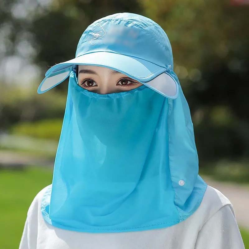 Outdoor UPF 50+ Sun Protection Hat with Neck Flap