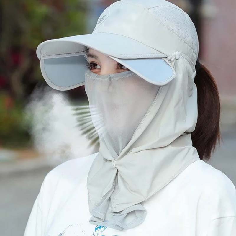 Outdoor UPF 50+ Sun Protection Hat with Neck Flap
