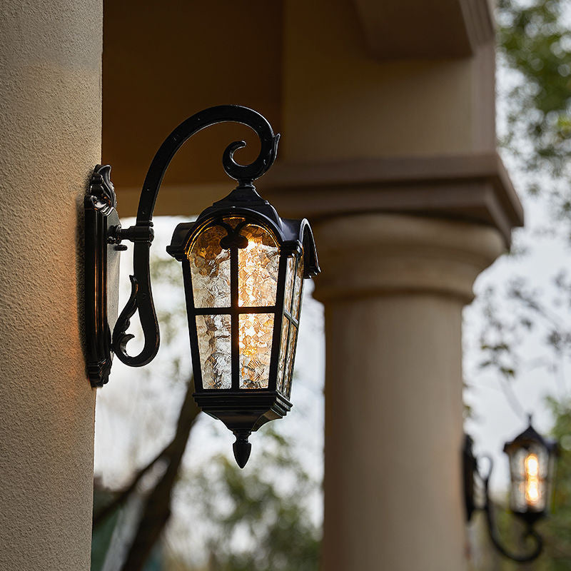 Outdoor Vintage Solar Wall Light with Remote Control