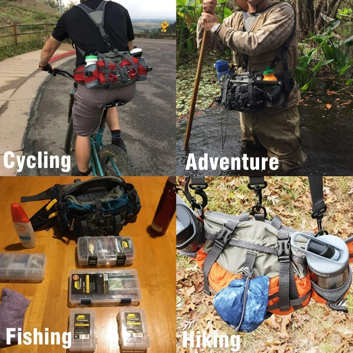 Outdoor Waist Bag | Ultralight Multi-Pocket Design | Multiple Colors