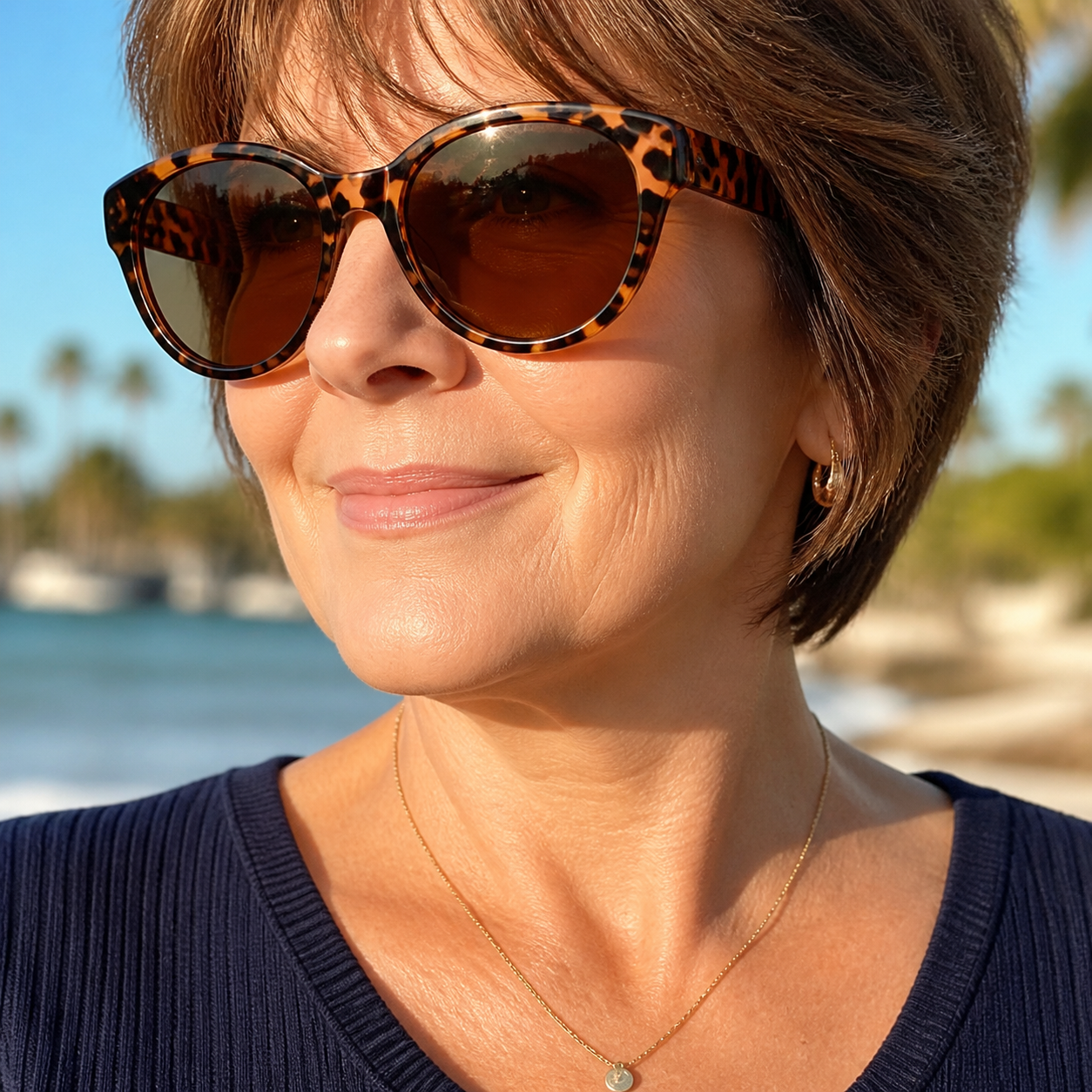Oversized Cat Eye Sunglasses for Wear Over Glasses