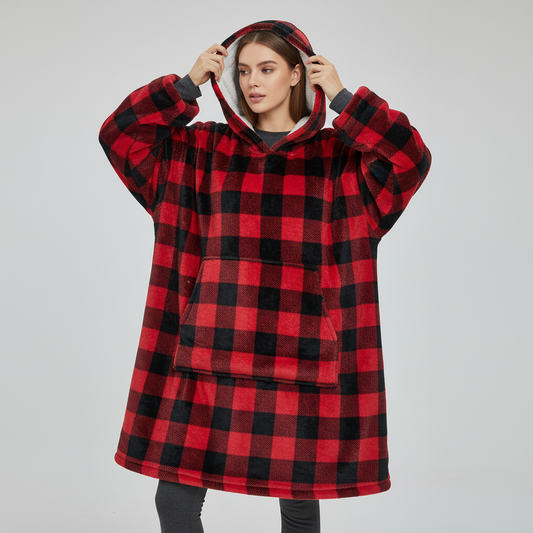Oversized Hooded Blanket Robe
