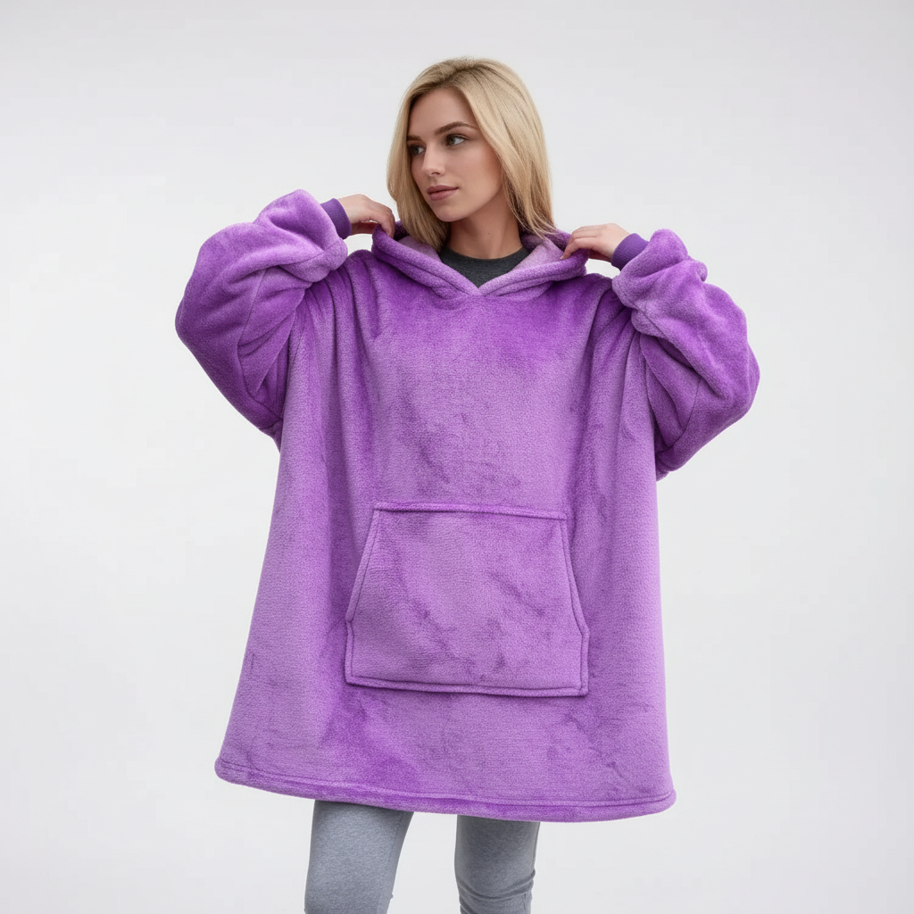 Oversized Hooded Blanket Robe