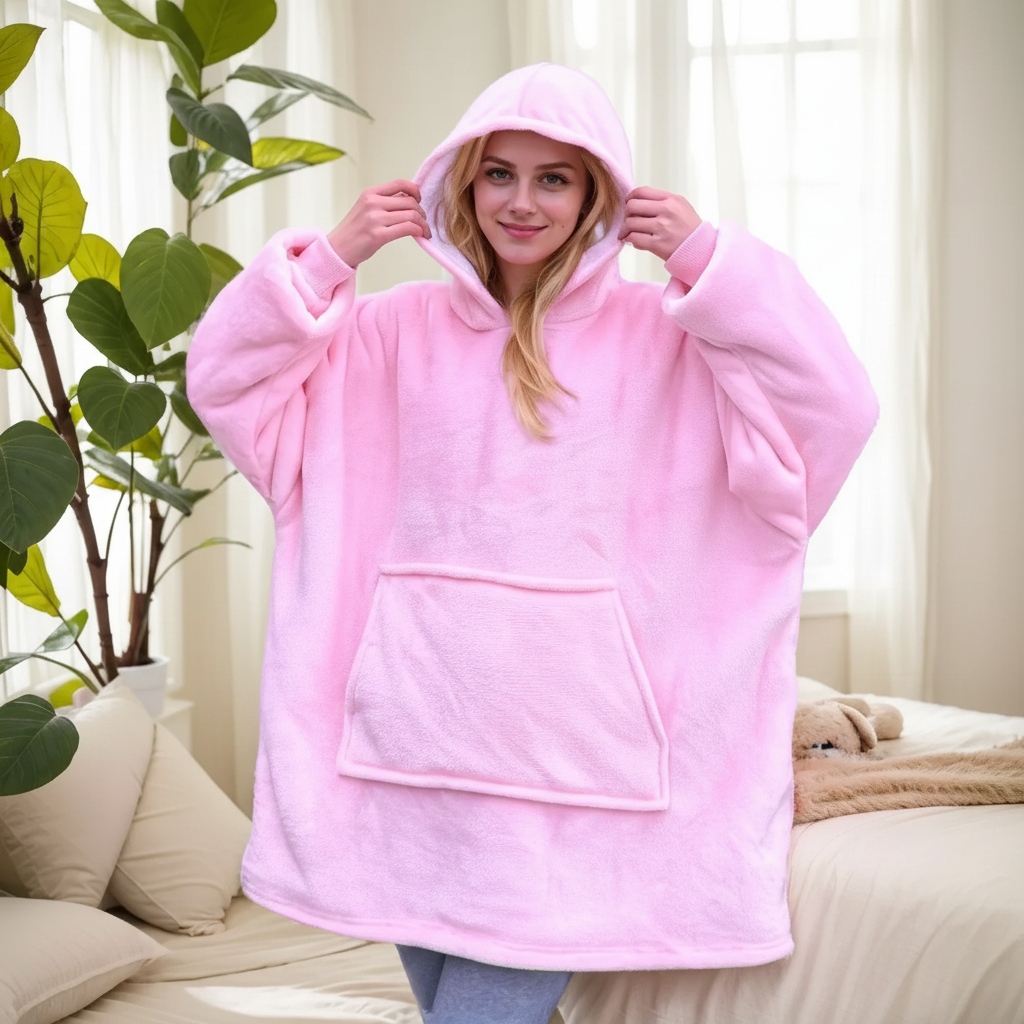 Oversized Hooded Blanket Robe