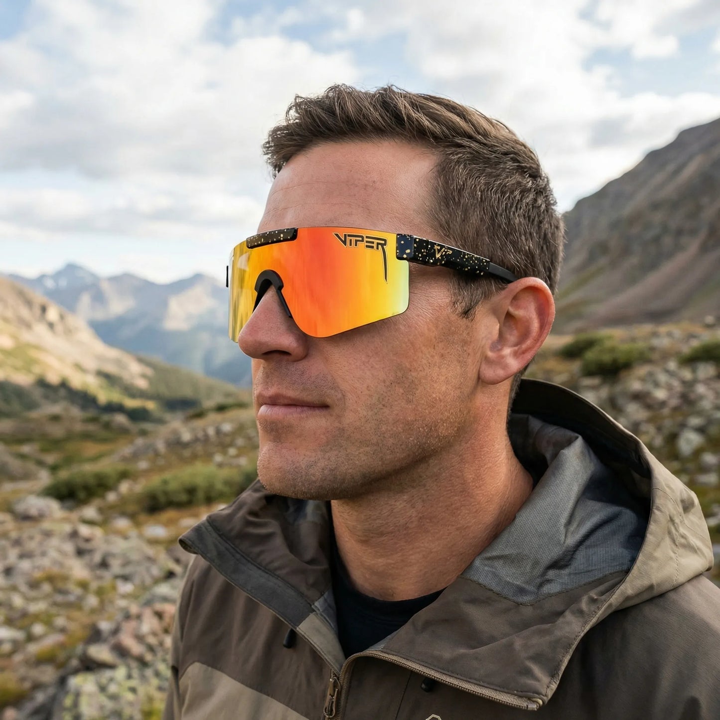 Oversized Sport Shield Sunglasses