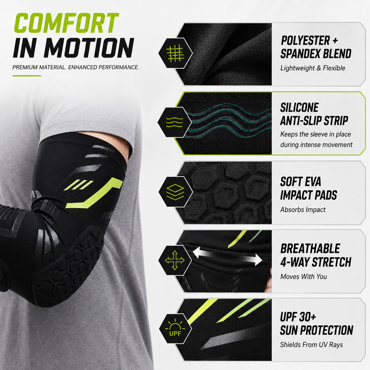 Padded Compression Elbow Sleeve