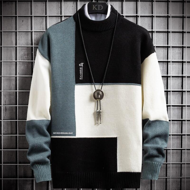 Patchwork Pullover | Warm Sweater