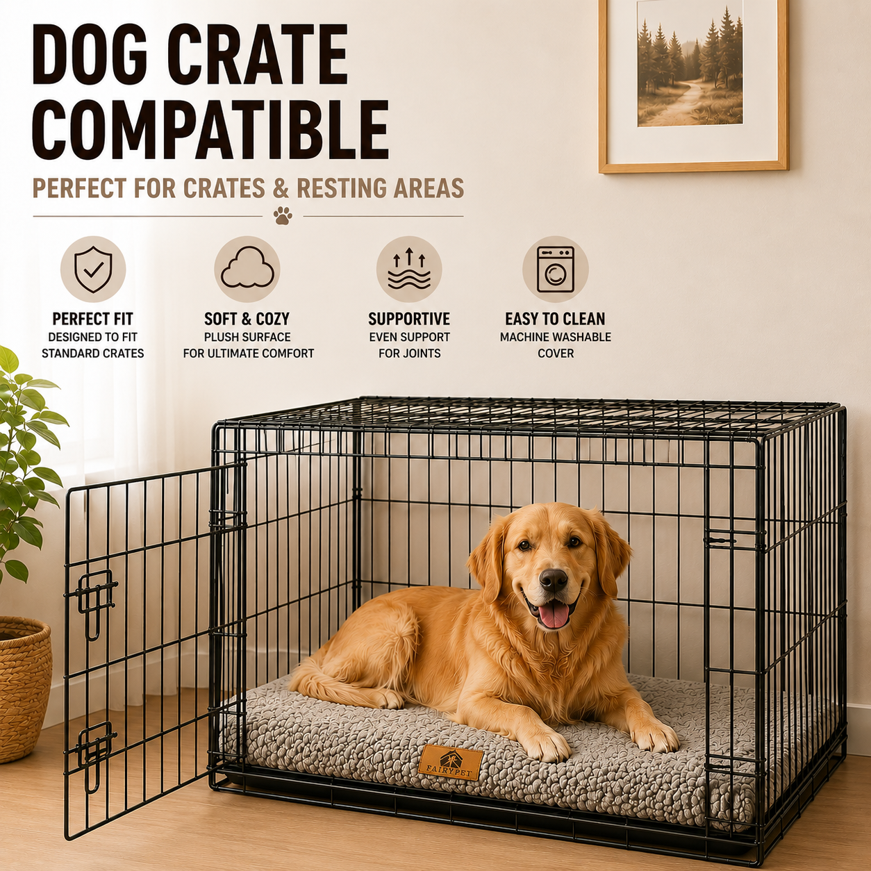 Pawventure Flat Orthopedic Foam Dog Mat