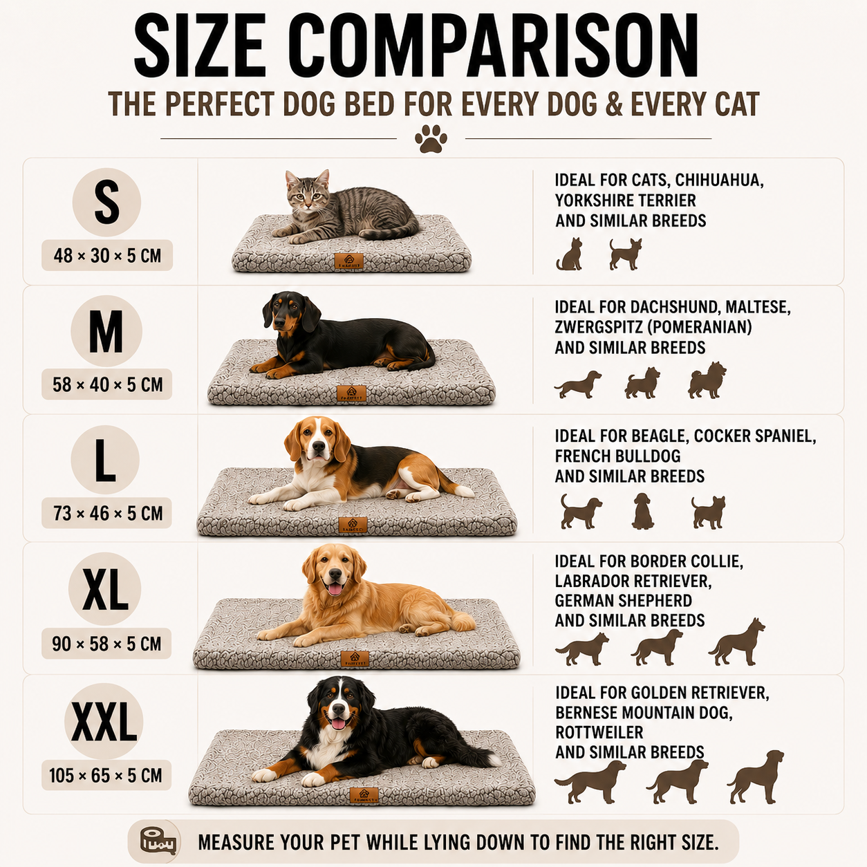 Pawventure Flat Orthopedic Foam Dog Mat