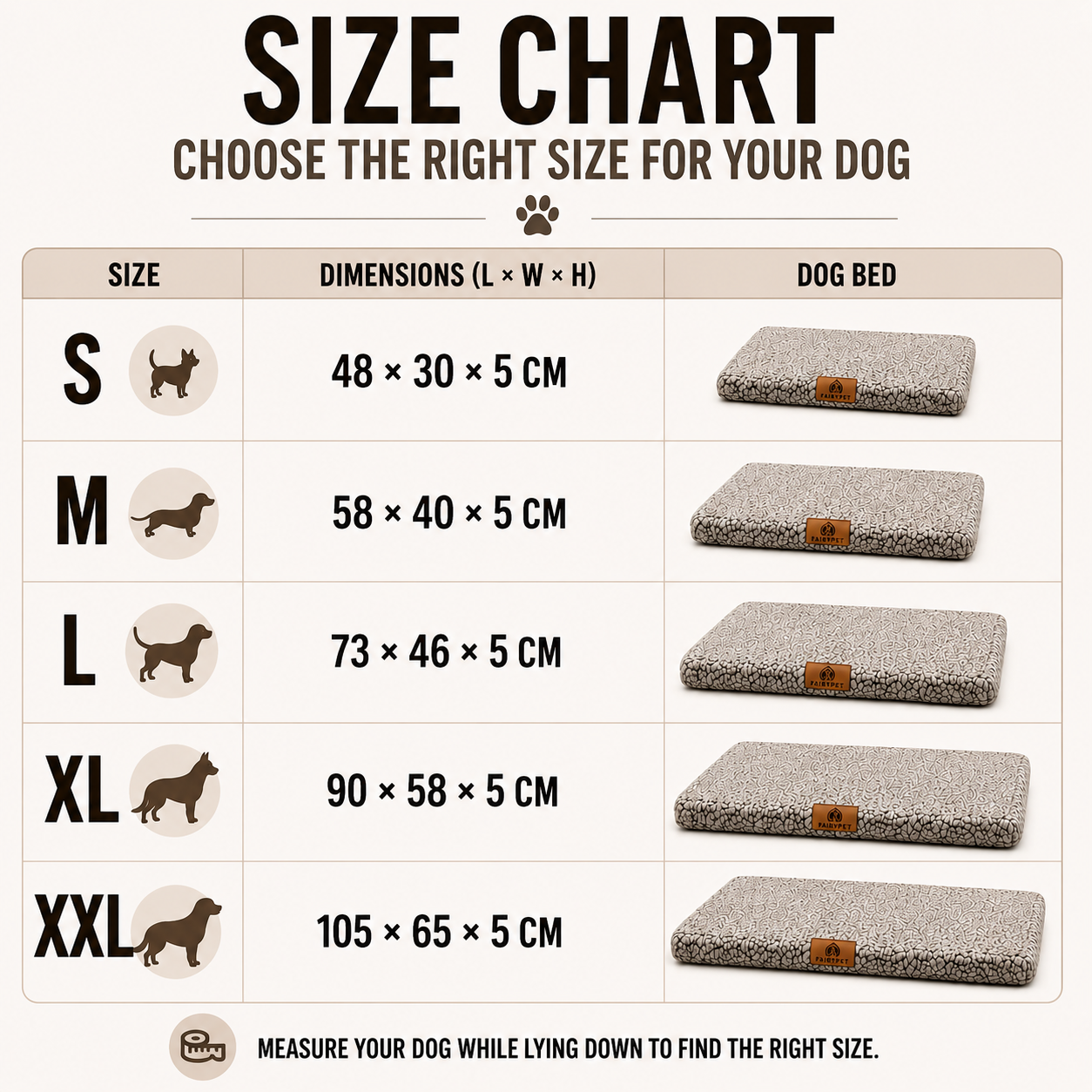 Pawventure Flat Orthopedic Foam Dog Mat