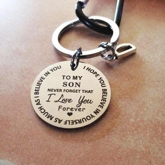 Personalized Initial Keychain for Son or Daughter