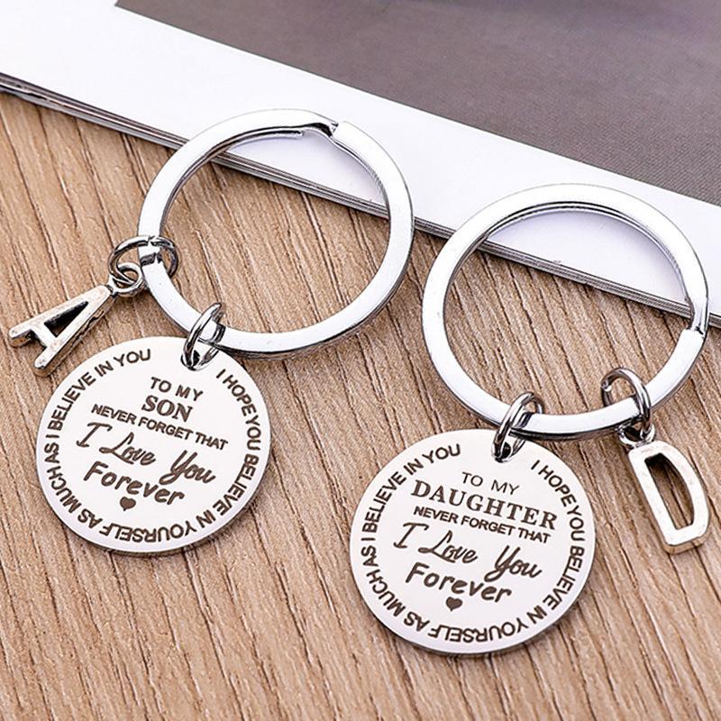 Personalized Initial Keychain for Son or Daughter