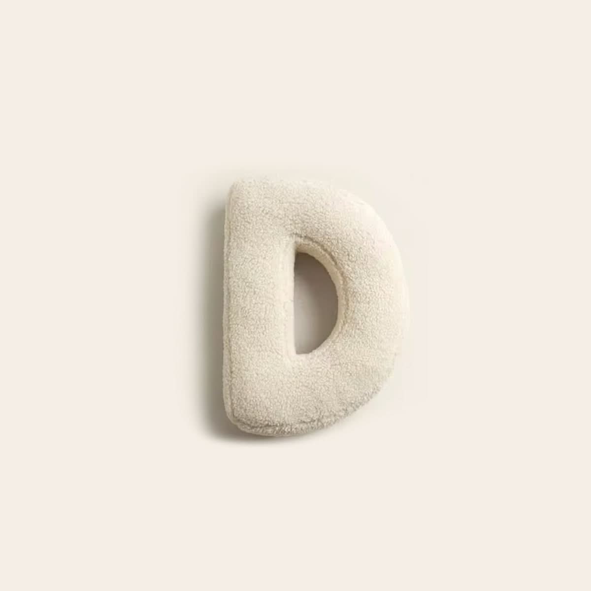 Personalized Letter Throw Pillow for Sofa