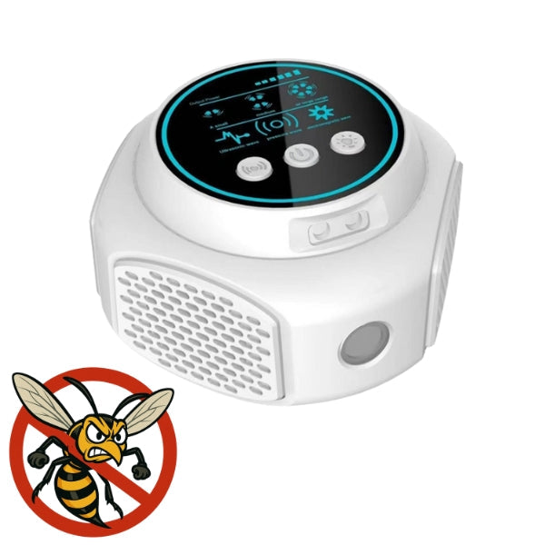 Plug-in Ultrasonic Wasp and Hornet Repellent | Chemical-Free. Silent Protection for Home, Pool, and Patio (Covers 3200 Square Feet)