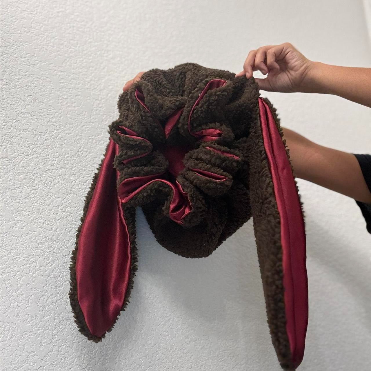 Plush Bunny Bonnet — Soft Warm Hat with Lining