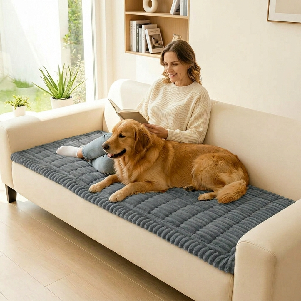 Plush Non Slip Couch Protector for Pets