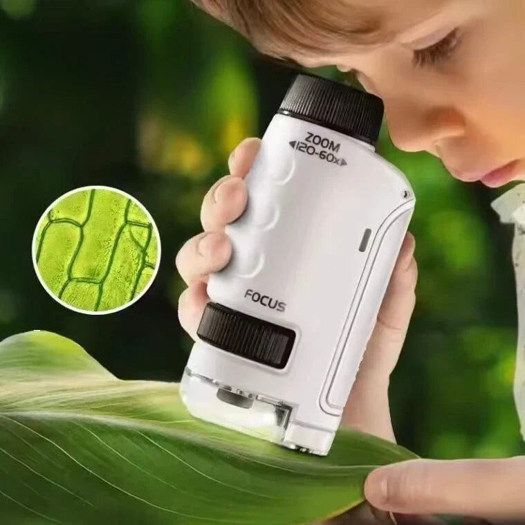 Pocket Microscope for Kids - Portable Scientific Discovery